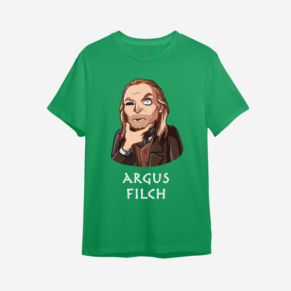 Детская футболка с принтом "Argus Filch" Гарри Поттер | 3/4 | Зеленый 1052042782-444-692 фото