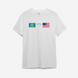 Футболка з принтом "Lviv love USA" | XS | Білий 1008448060-7798-st фото