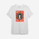 Футболка с принтом "Make Art Not War" OBEY | XS | Белый 1040076237-2208-st фото