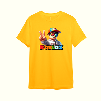 Детская футболка с принтом "Roblox" 3 | 3/4 | Оранжевый 1011966990-108386-child фото