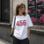 Футболка с принтом "456" Игра в кальмара | XS | Белый 1066150159-9751-st фото