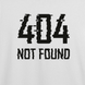Футболка з принтом "404 not found" | XS | Білий 1076148299-1202 фото 3