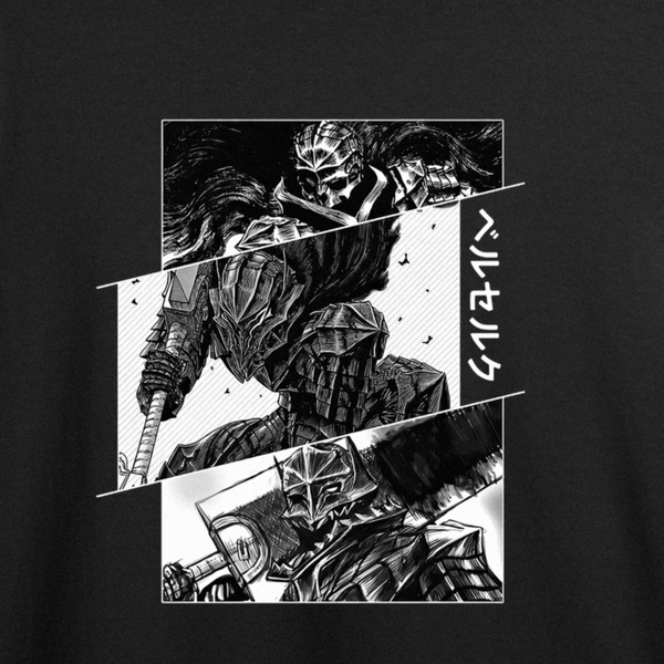 Футболка з принтом "Guts" Berserk 1 | XS | Чорний 1010916081-AN-116-st фото