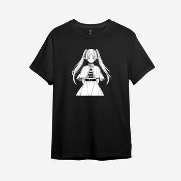 Футболка з принтом "Frieren" Sousou no Frieren 3 | XS | Чорний 1044694649-420077-st фото