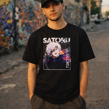 Футболка з принтом "Gojo Satoru" Jujutsu Kaisen 4 | XS | Чорний 1029734075-AN-8844-st фото