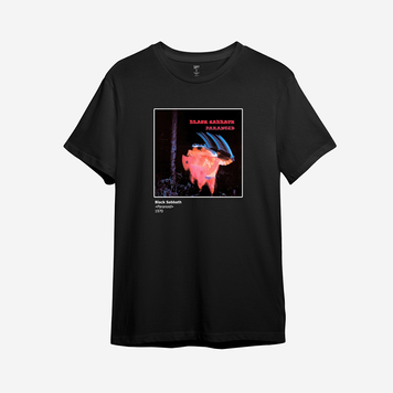 Футболка с принтом "Paranoid" Black Sabbath | XS | Черный 1081435539-921130-st фото