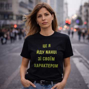 Футболка с принтом "Это я иду NAHUI" 1012606811 фото