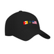 Кепка з принтом "Odesa residents love America" One Size, Чорний 1038649836-53 фото