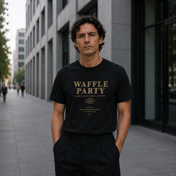 Футболка з принтом "Waffle Party" Severance 1006366846 фото