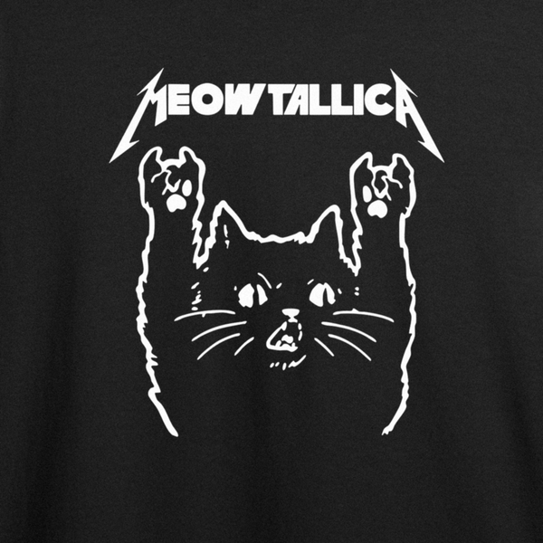 Футболка з принтом "Meowtallica" (Metallica) 1 | XS | Чорний 1006323692-469662-st фото