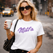 Футболка з принтом "Milfa" | XS | Білий 1091572686-4286 фото