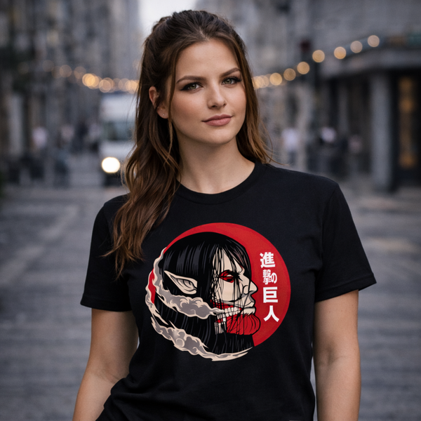 Футболка з принтом "Attack on Titan" Shingeki no Kyojin 3 | XS | Чорний 1036658391-AN-2221-st фото