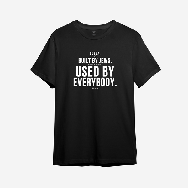 Футболка з принтом "Odesa. Built by Jews. Used by Everybody." з Одеси з любов'ю 1028622022 фото