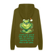 Худі з принтом "If I can&rsquo;t find something nice to wear, I&rsquo;m not going". Гринч S, Хакі 1461514385-1695 фото