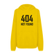 Худі з принтом "404 not found" S, Жовтий 1660570260-6517 фото