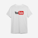 Футболка с принтом "Youtube" | XS | Белый 1095941940-8720-st фото