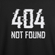 Оверсайз футболка з принтом "404 not found" | XS | Чорний 1076148299-4006-225-737 фото 3