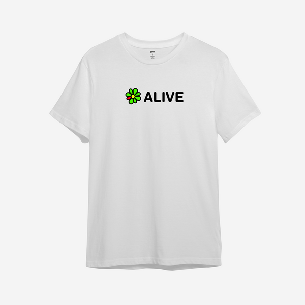 Футболка з принтом "ICQ alive" 1067915853 фото