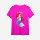 Дитяча футболка з принтом "Ariel" Disney | 3/4 | Рожевий 1046869542-6155 фото