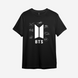 Футболка з принтом "BTS Bangtan Boys" 17 | XS | Чорний 1060098464-1647-st фото