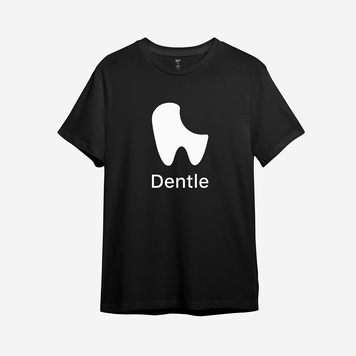 Футболка з принтом "Dentle" (Apple) | XS | Чорний 1016403535-698810 фото