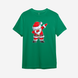 Новорічна футболка з принтом "Santa" Santa Claus | XS | Зелений 1031345980-544-st фото