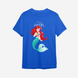Дитяча футболка з принтом "Ariel" Disney | 3/4 | Синій 1046869542-7699 фото