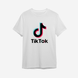 Футболка з принтом "TikTok" | XS | Білий 1035816239-1486-st фото