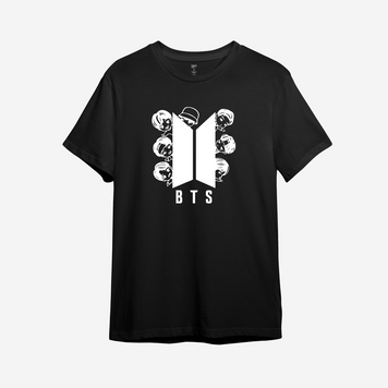 Футболка с принтом "BTS Bangtan Boys" 6 | XS | Черный 1069920892-503596-st фото