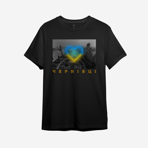 Оверсайз футболка с принтом "Черновцы" | S | Черный 1908507761-3258-941-625 фото