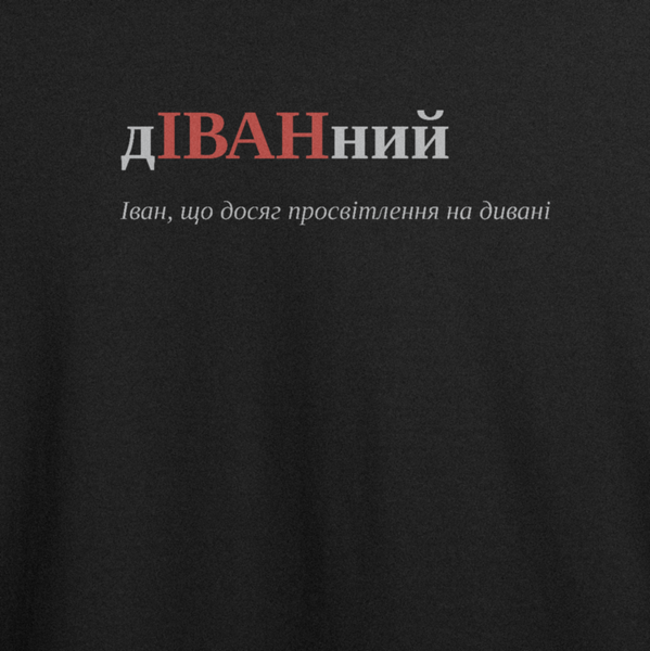 Футболка з принтом "дІВАНний", ім'я Іван 1055426685 фото