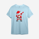 Новорічна футболка з принтом "Santa" Santa Claus | XS | Блакитний 1031345980-4545-st фото