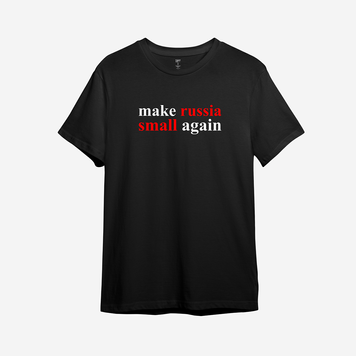Футболка с принтом "Make russia small again" 1090483135 фото