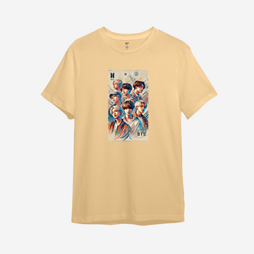Футболка з принтом "BTS Bangtan Boys" 1 | XS | Койот 1038772316-703786-st фото